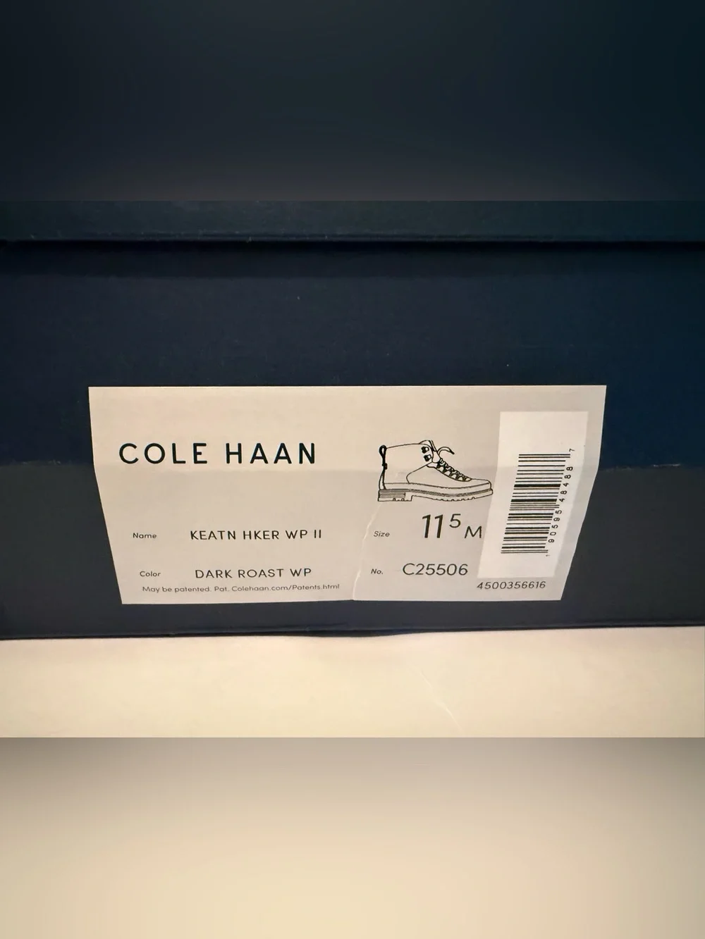 Cole Haan Dark Roast and Cream Box Label